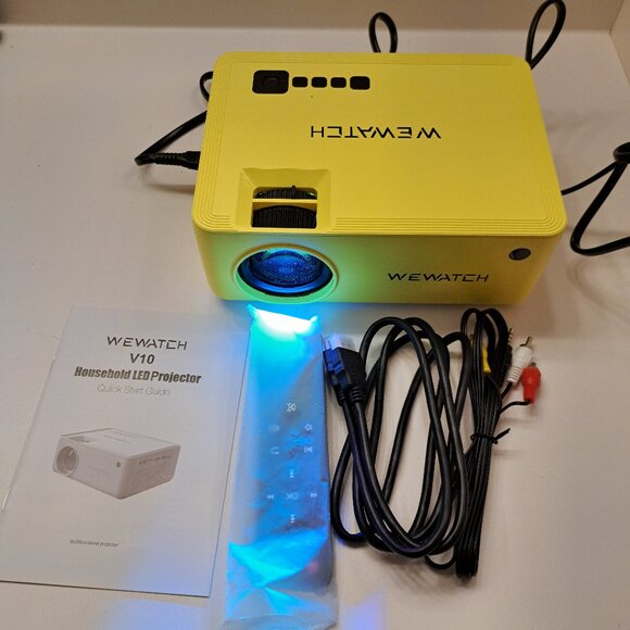 WiFi Video Projector, WEWATCH V10 Wireless Portable Movie Projector - Picture 1 of 5